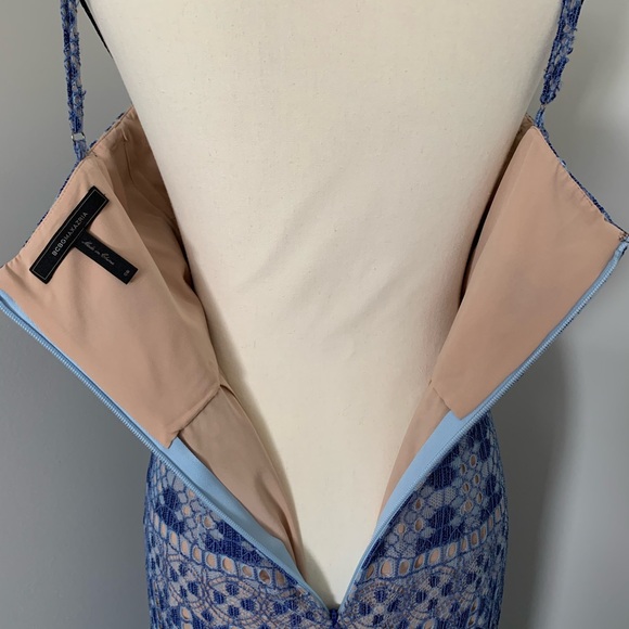 BCBG Max Azria Lace Overlay Midi Dress size 8 - Picture 11 of 16